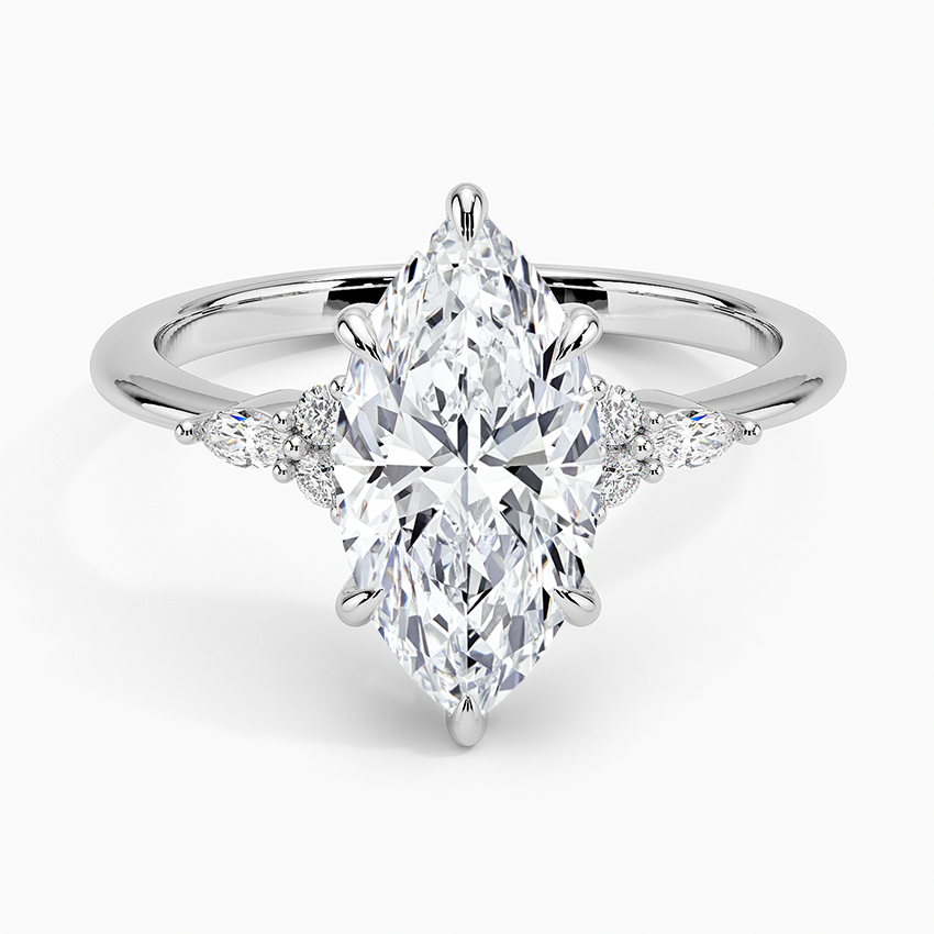 Nadia Diamond Ring in Platinum