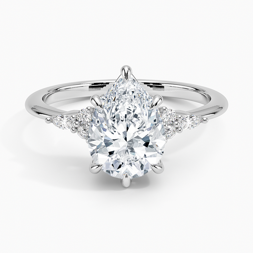 Nadia Diamond Ring in Platinum