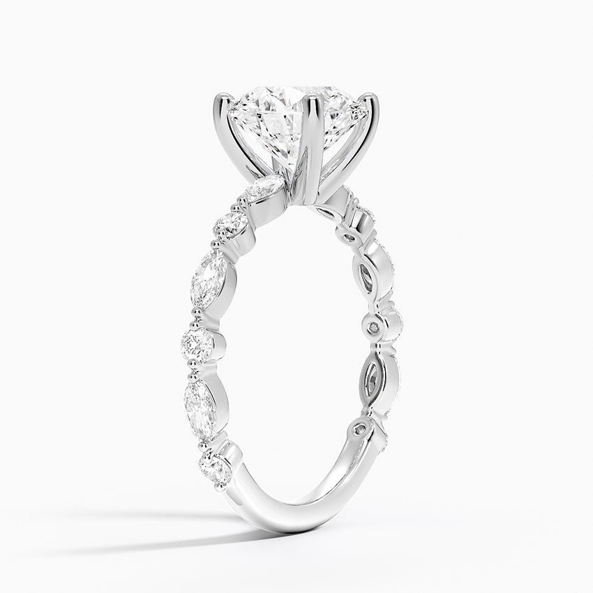 Versailles Three-Quarter Coverage Diamond Ring