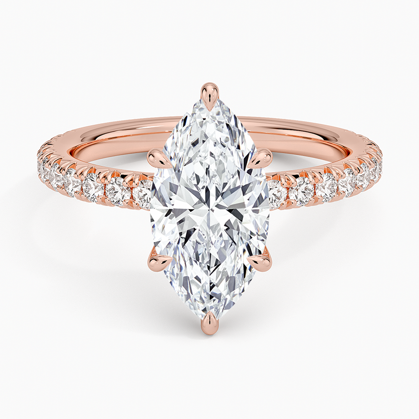 Amelie Three-Quarter Coverage Diamond Ring