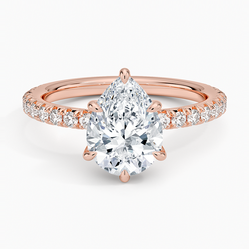 Amelie Three-Quarter Coverage Diamond Ring