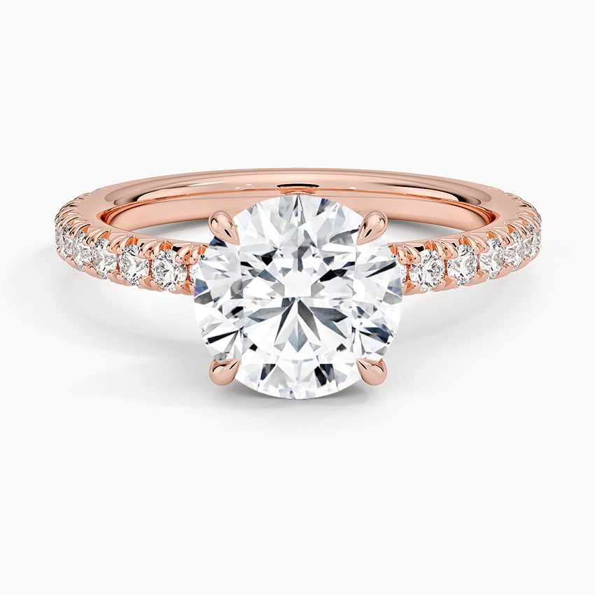 Amelie Three-Quarter Coverage Diamond Ring