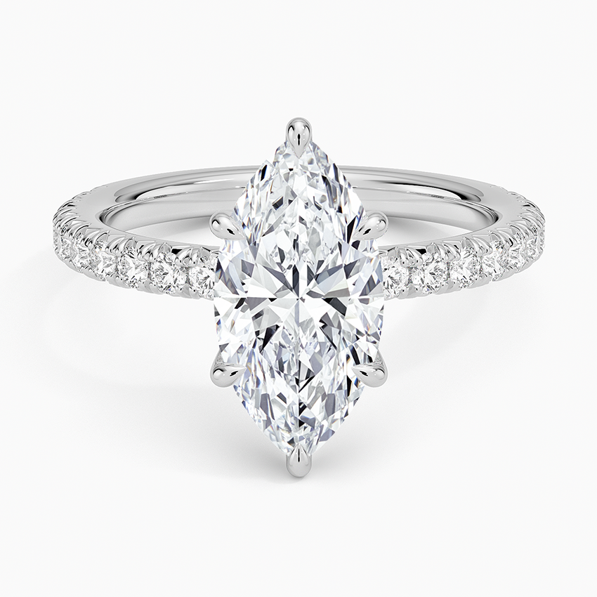 Amelie Three-Quarter Coverage Diamond Ring