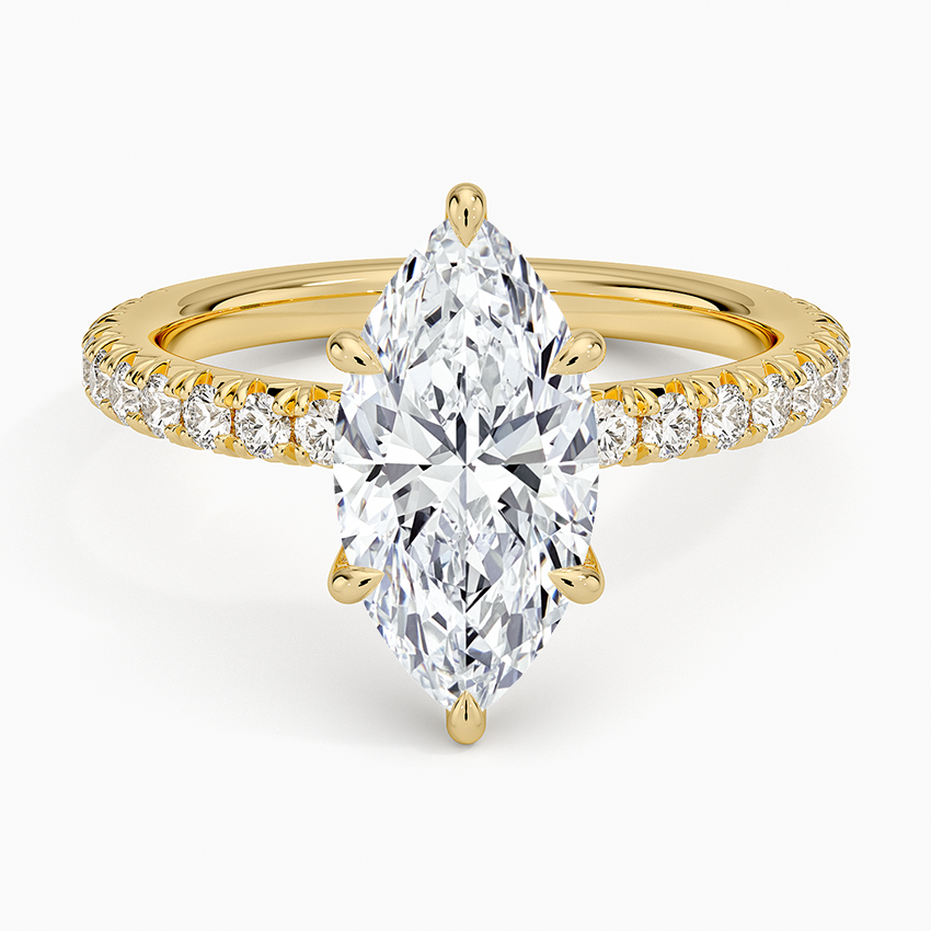 Amelie Three-Quarter Coverage Diamond Ring