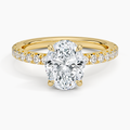 Amelie Three-Quarter Coverage Diamond Ring