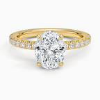Amelie Three-Quarter Coverage Diamond Ring