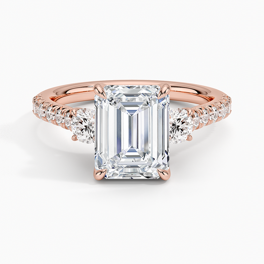 Amelie Three Stone Diamond Ring