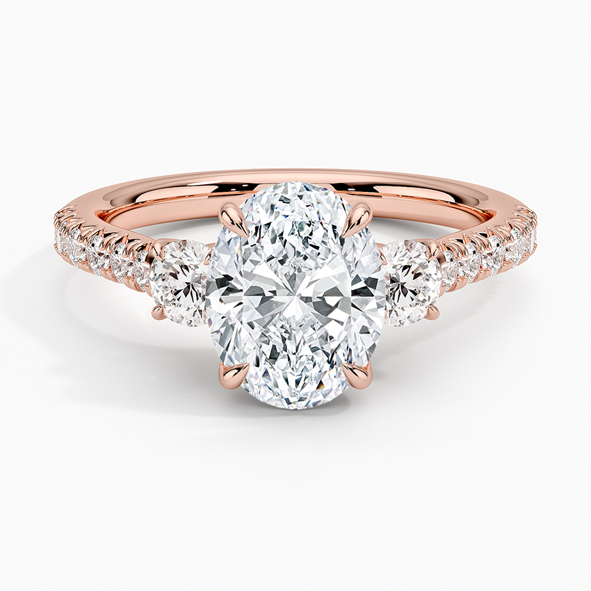 Amelie Three Stone Diamond Ring