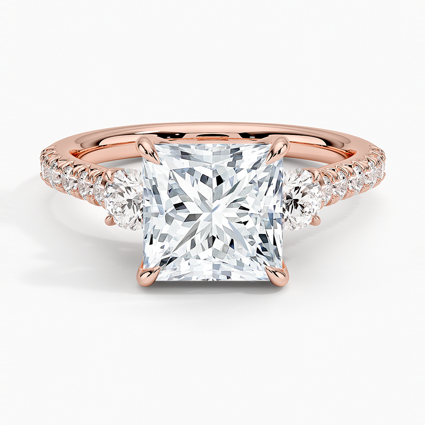 Amelie Three Stone Diamond Ring