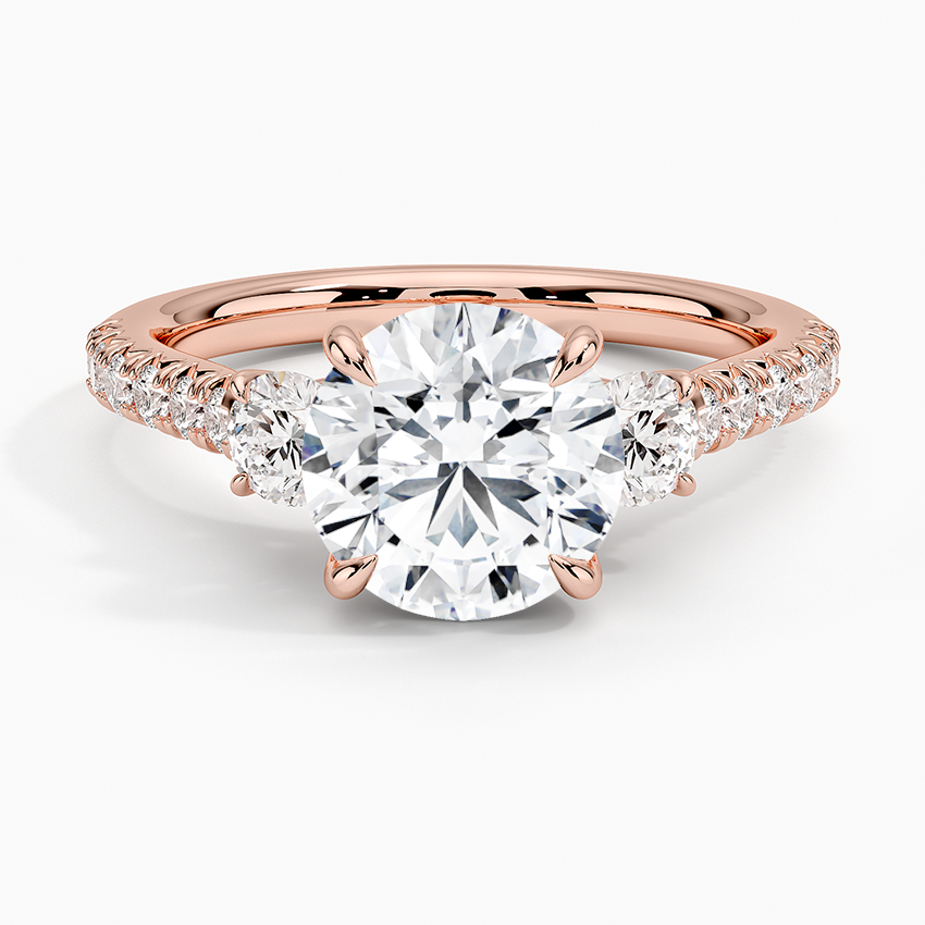 Amelie Three Stone Diamond Ring