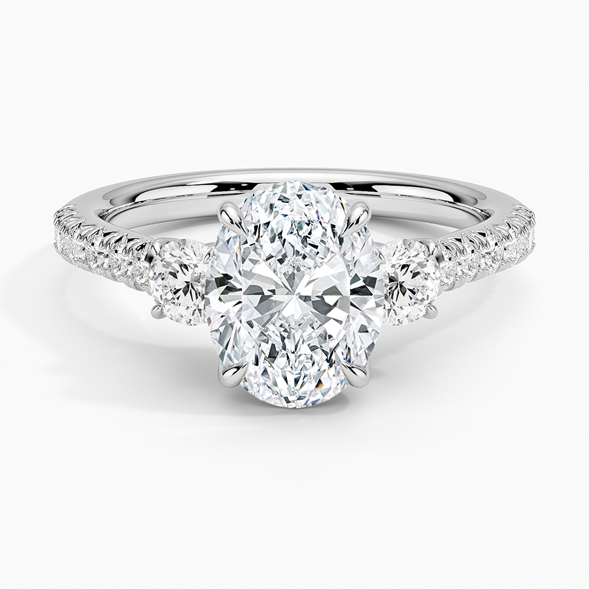 Amelie Three Stone Diamond Ring