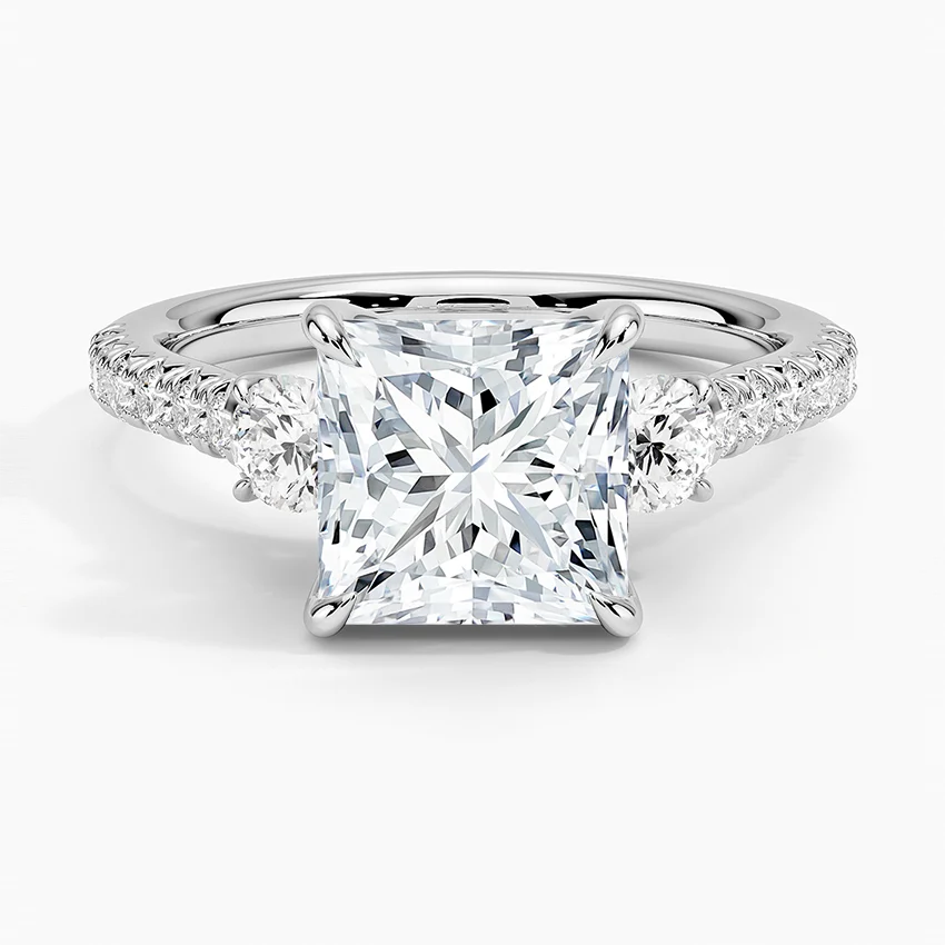 Amelie Three Stone Diamond Ring