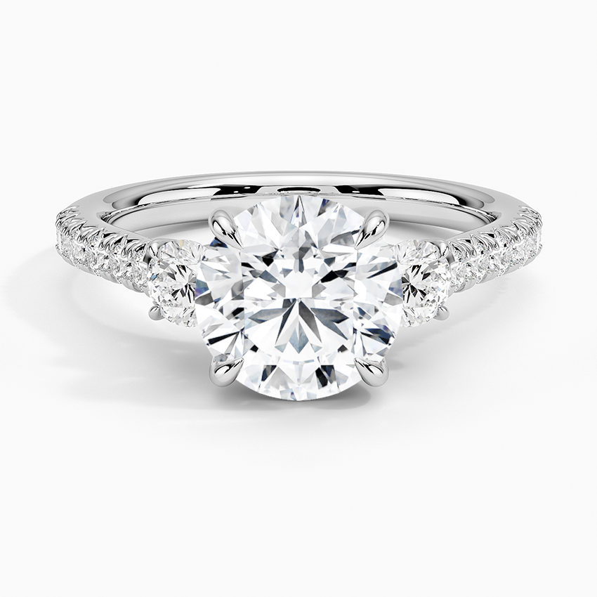 Amelie Three Stone Diamond Ring