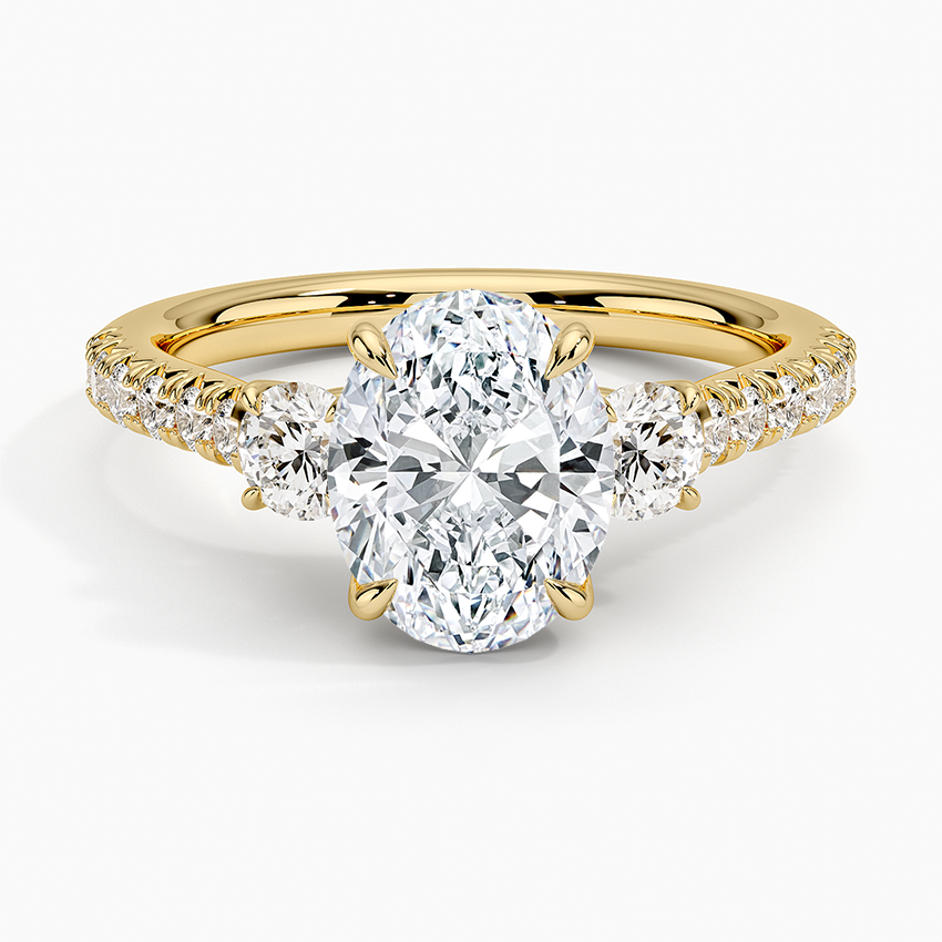 Amelie Three Stone Diamond Ring