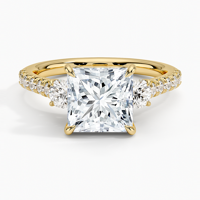 Amelie Three Stone Diamond Ring