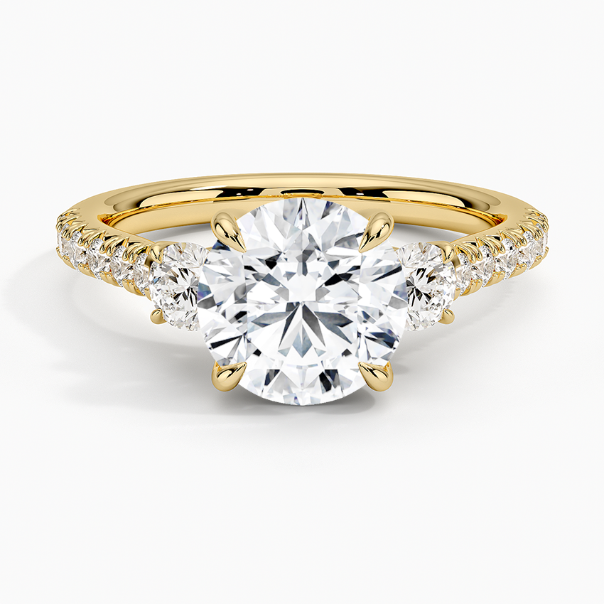 Amelie Three Stone Diamond Ring