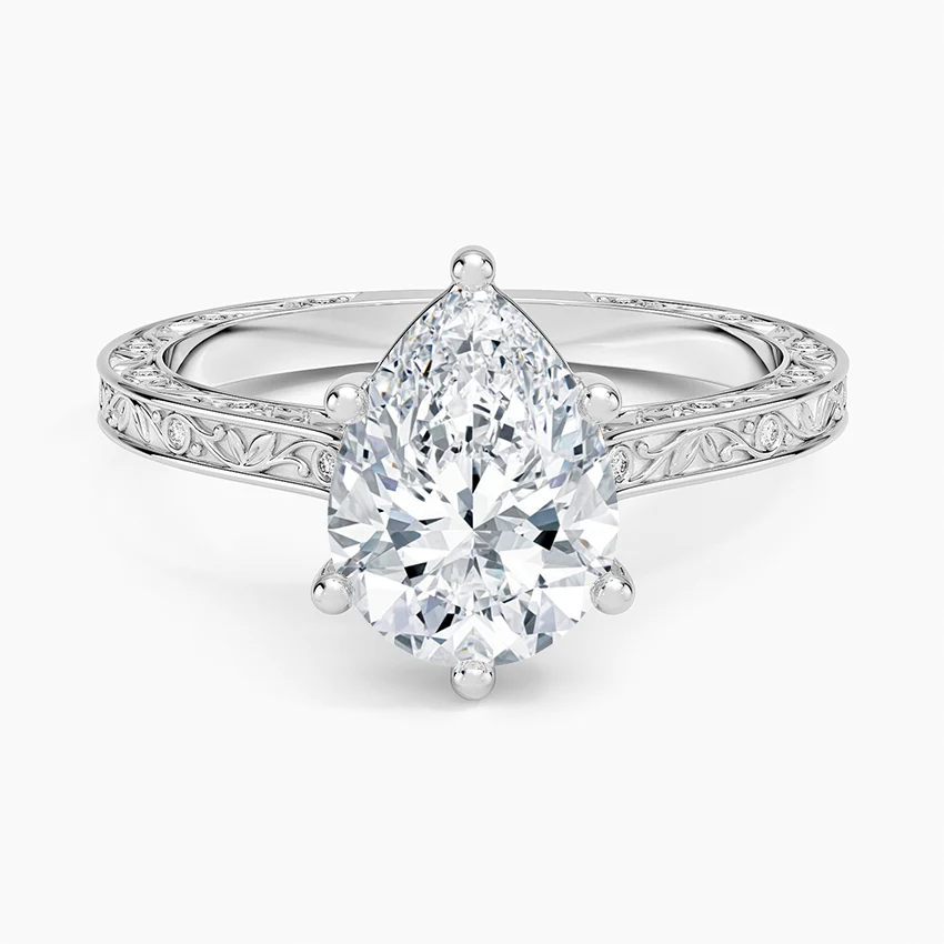 Grove Perfect Fit Engraved Diamond Ring