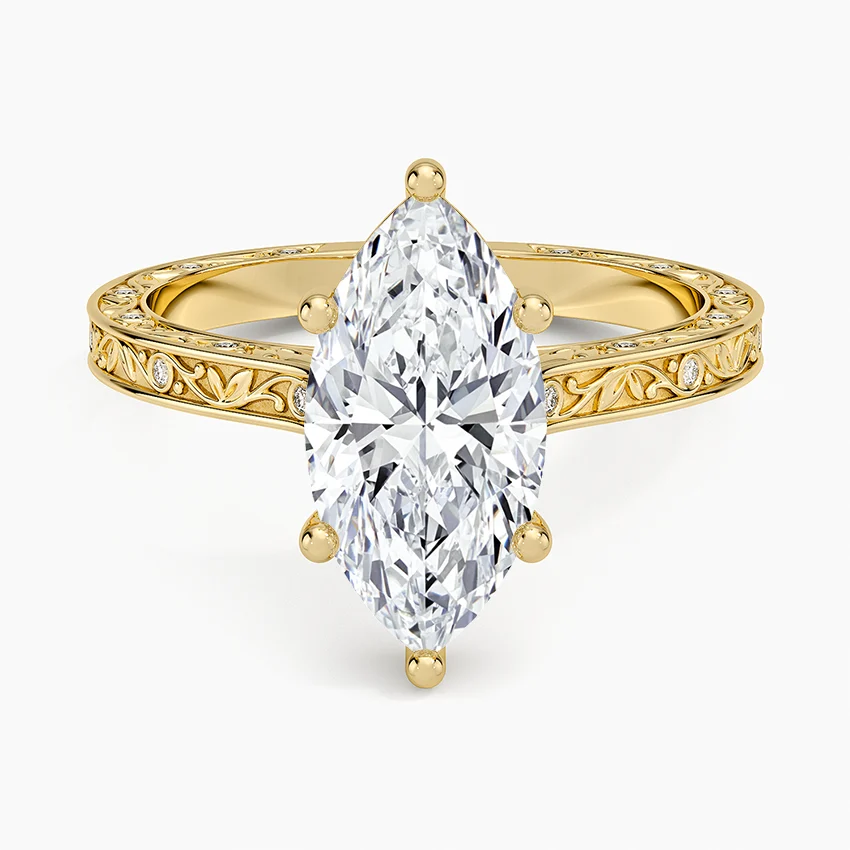 Grove Perfect Fit Engraved Diamond Ring
