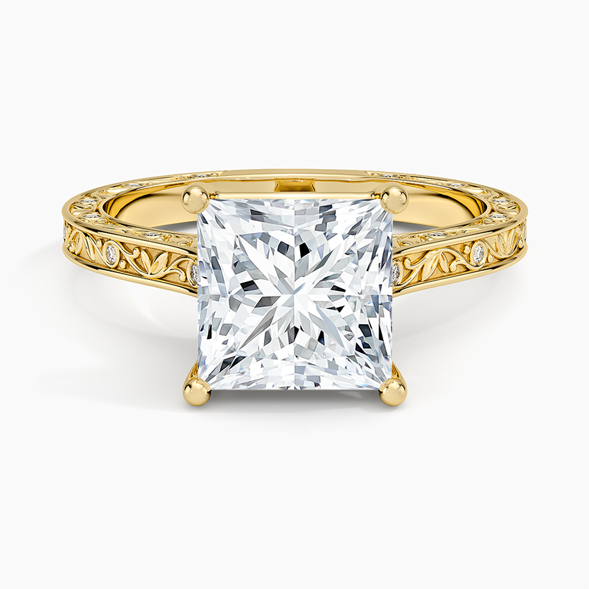 Grove Perfect Fit Engraved Diamond Ring