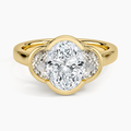 Half Moon Three Stone Bezel Diamond Ring (1/2 ct. tw.)