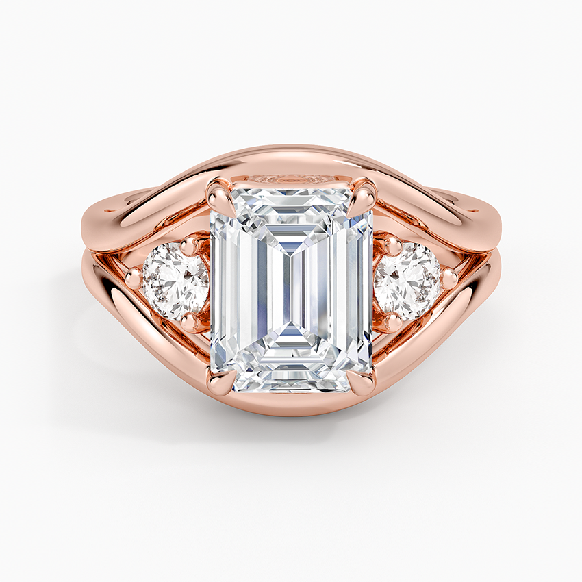 Frame Three Stone Diamond Ring