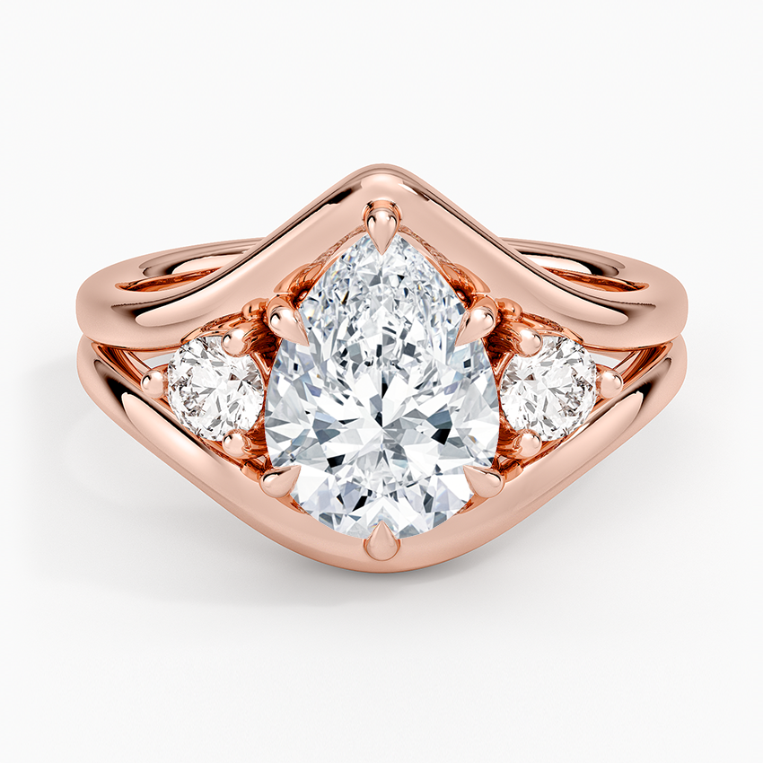 Frame Three Stone Diamond Ring