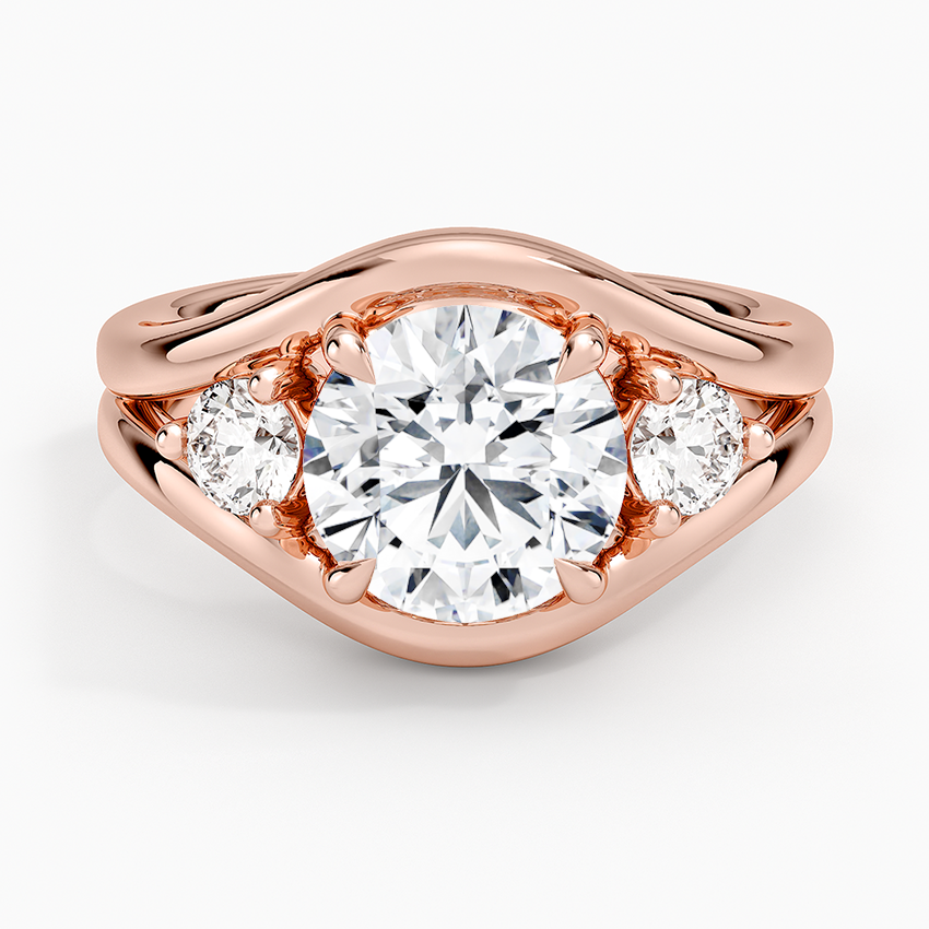 Frame Three Stone Diamond Ring