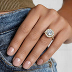 Adele Halo Diamond Ring
