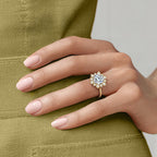 Fiore Halo Diamond Ring