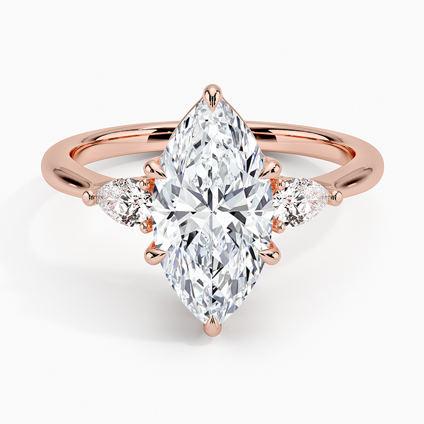 Petite Opera Three Stone Diamond Ring