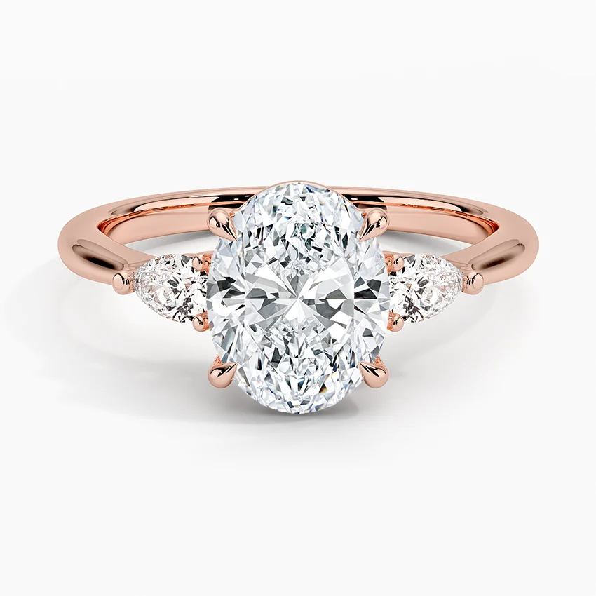 Petite Opera Three Stone Diamond Ring