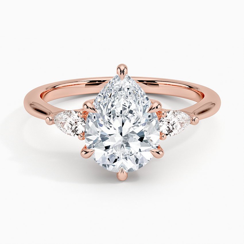 Petite Opera Three Stone Diamond Ring