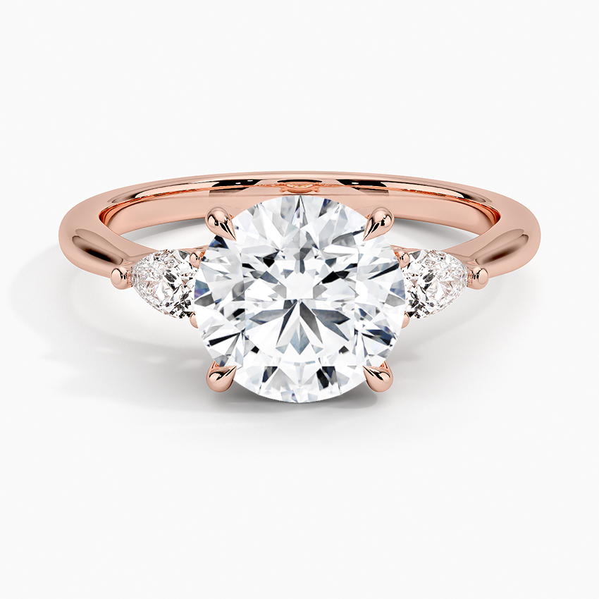 Petite Opera Three Stone Diamond Ring