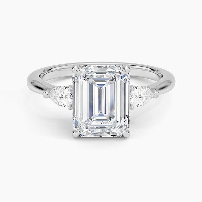 Petite Opera Three Stone Diamond Ring