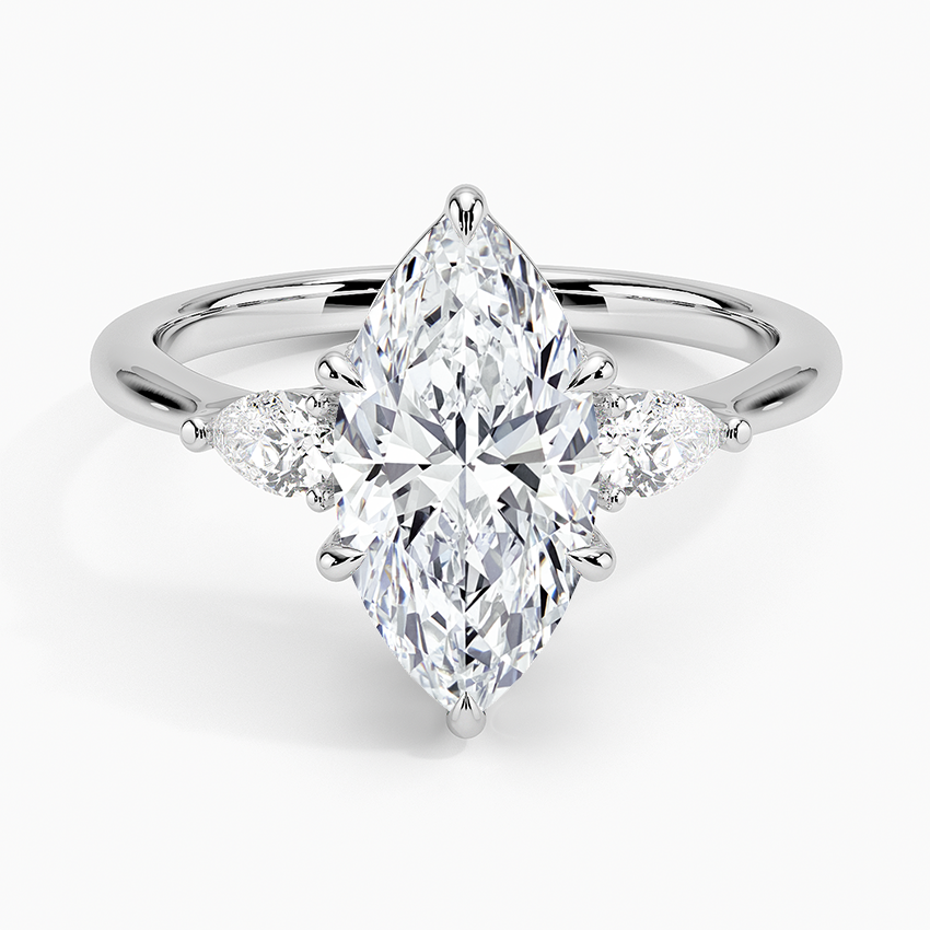 Petite Opera Three Stone Diamond Ring