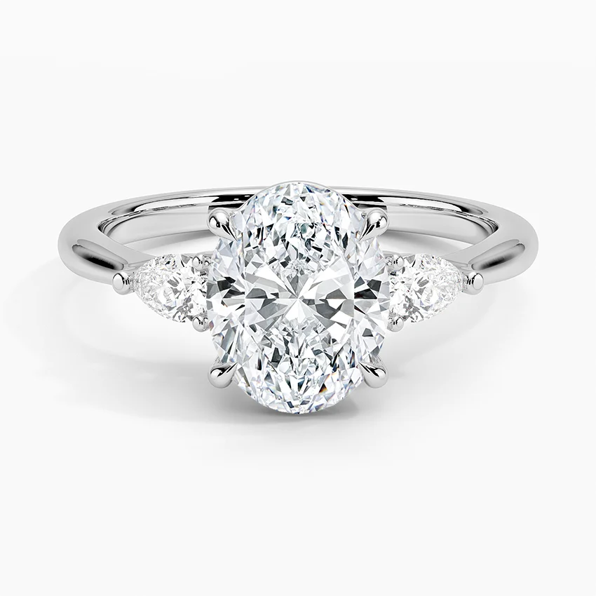 Petite Opera Three Stone Diamond Ring