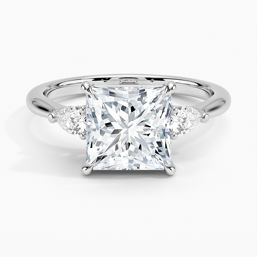 Petite Opera Three Stone Diamond Ring