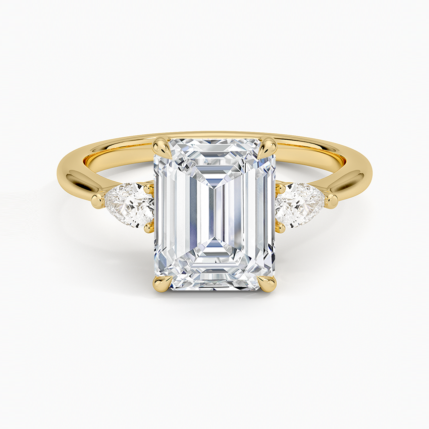 Petite Opera Three Stone Diamond Ring