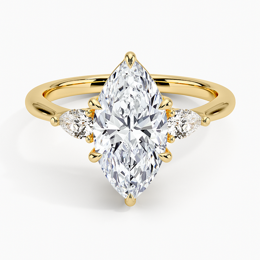 Petite Opera Three Stone Diamond Ring