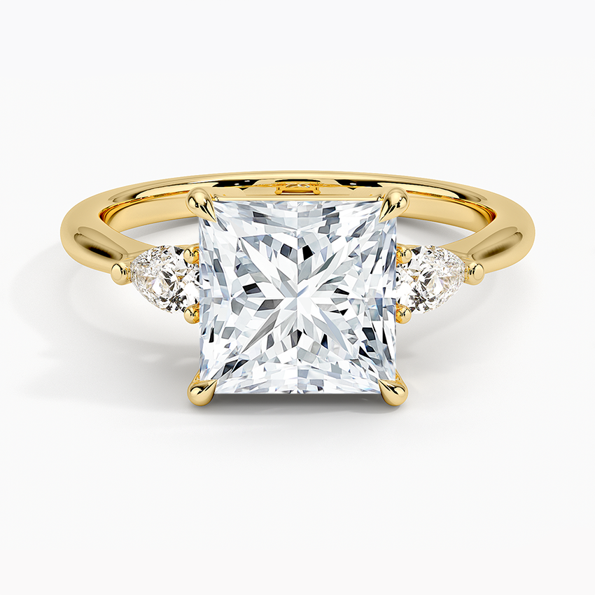 Petite Opera Three Stone Diamond Ring