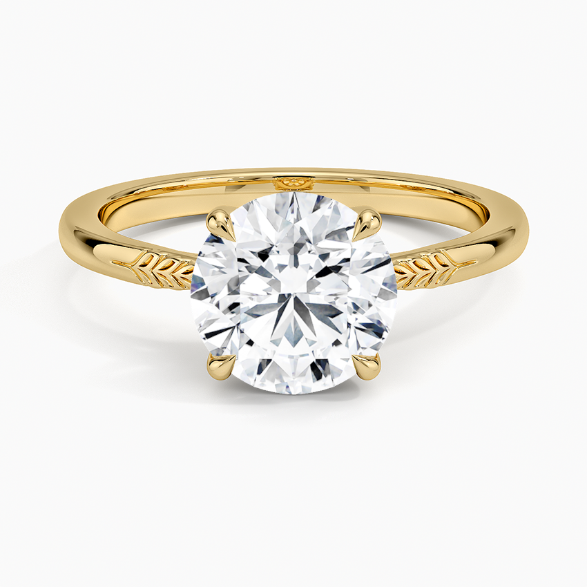 Laurel Engraved Ring