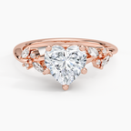 Arden Diamond Ring with Lab Emerald Accents