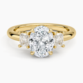 Helena Radiant-Cut Three Stone Diamond Ring