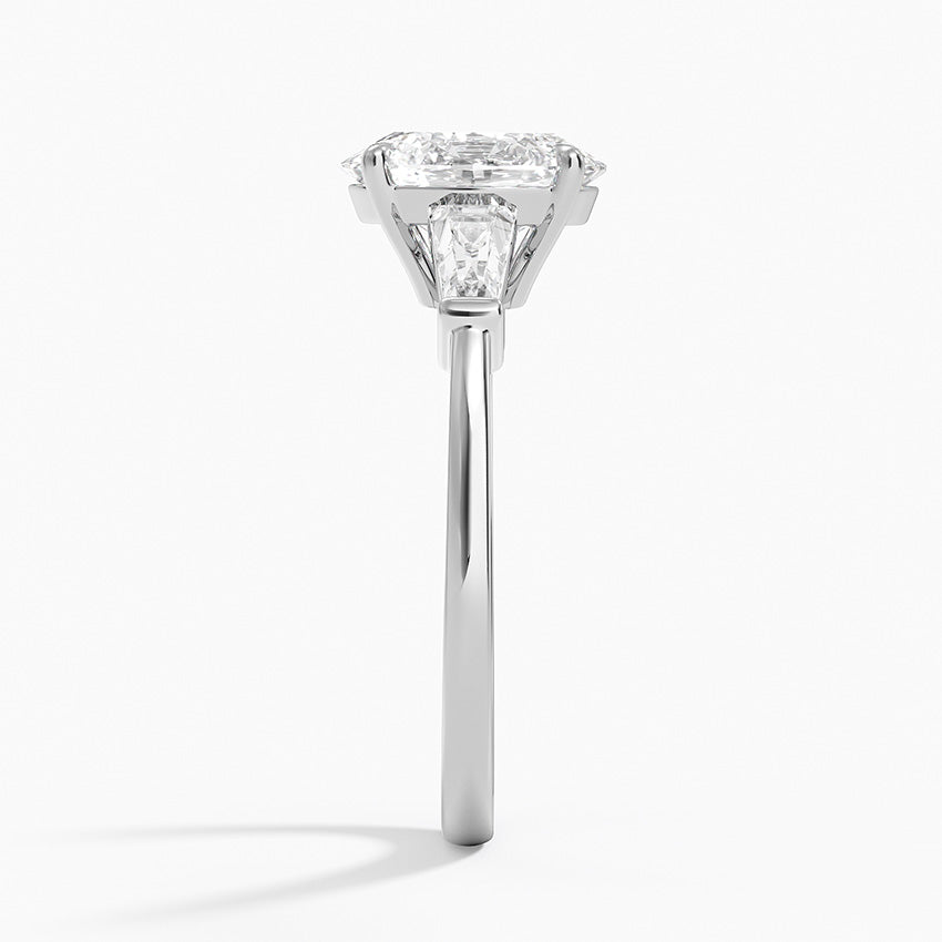 Symphony Tapered Baguette Three Stone Diamond Ring