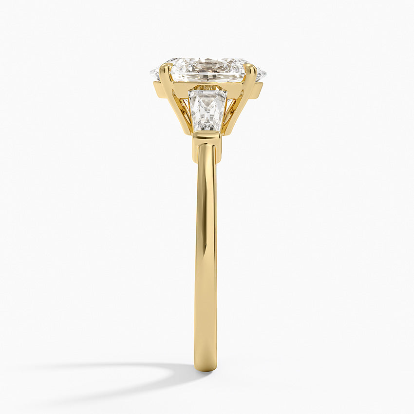 Symphony Tapered Baguette Three Stone Diamond Ring