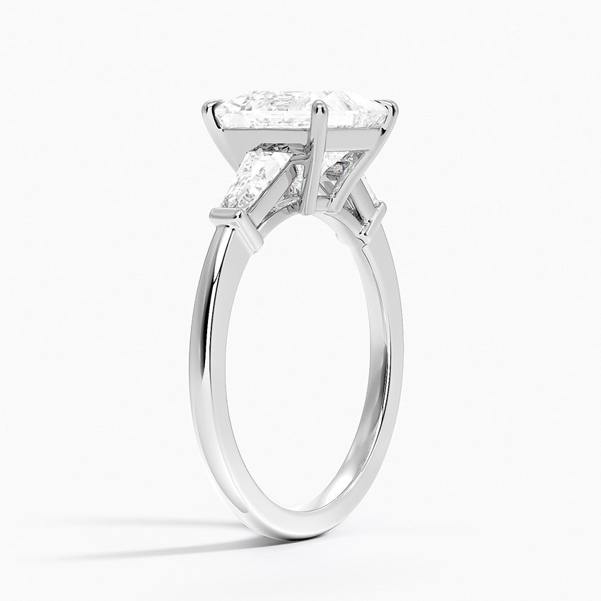 Symphony Tapered Baguette Three Stone Diamond Ring