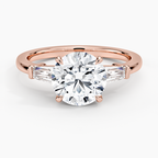 Symphony Tapered Baguette Three Stone Diamond Ring