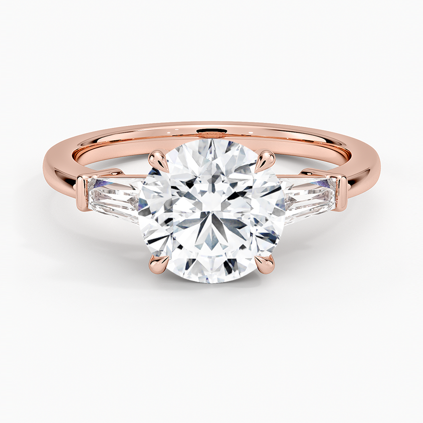 Symphony Tapered Baguette Three Stone Diamond Ring