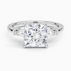 Symphony Tapered Baguette Three Stone Diamond Ring