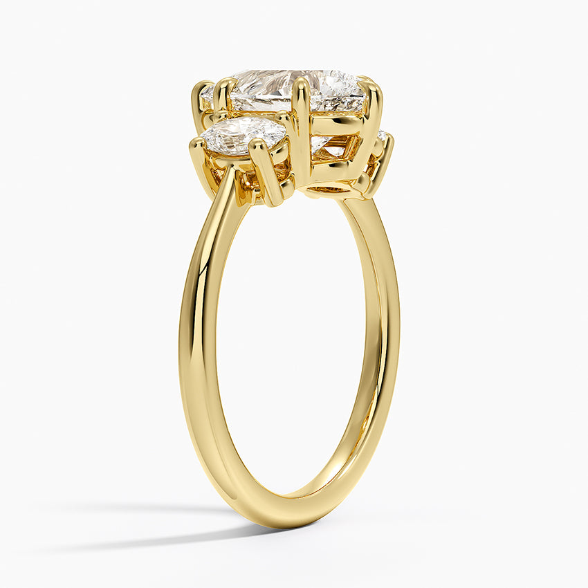 Oval-Cut Three Stone Diamond Ring